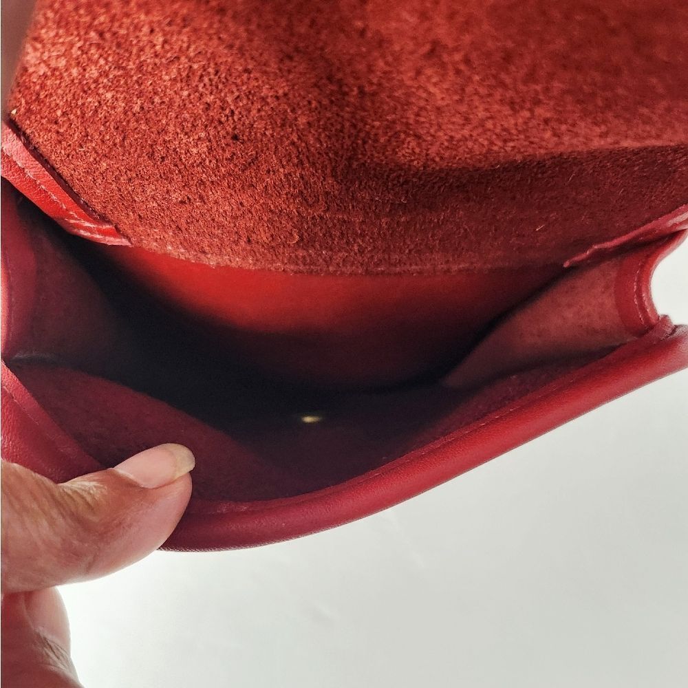 Coach Vintage 9992 Handle Backpack Red glove Tanned Leather - Picture 10 of 16